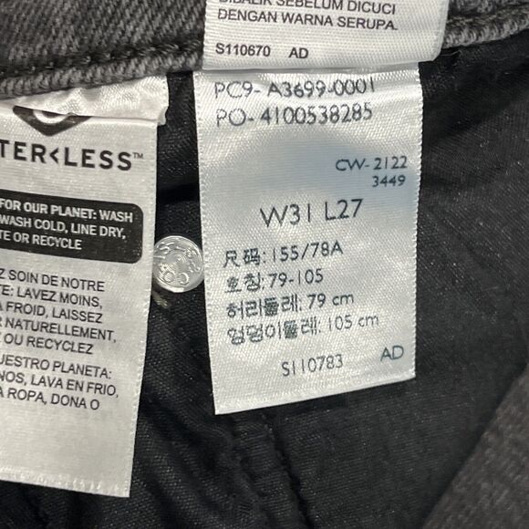 Levis Silvertab Jeans Womens Size 31x27 Gray Denim Relaxed Fit High Waisted Mom - Picture 12 of 12